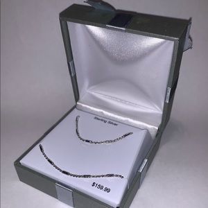 Silver Necklace and Bracelet Combo